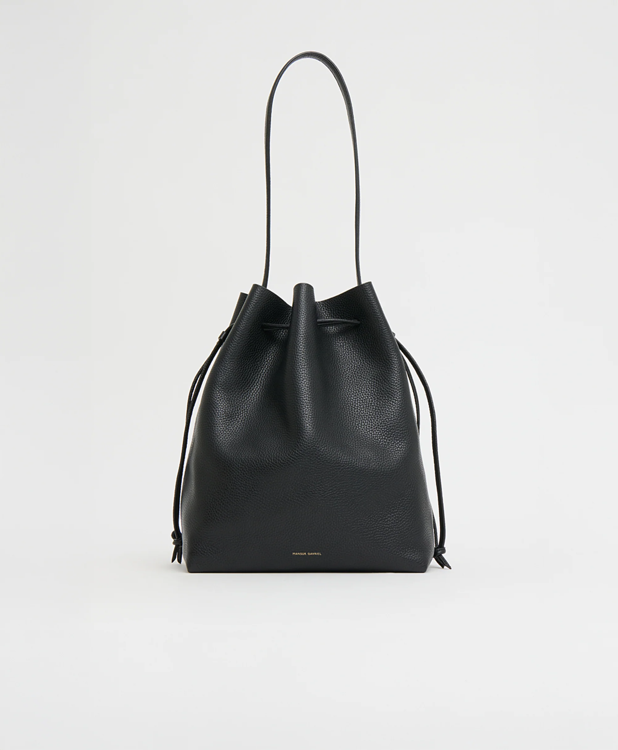 Drawstring Cabas - Black