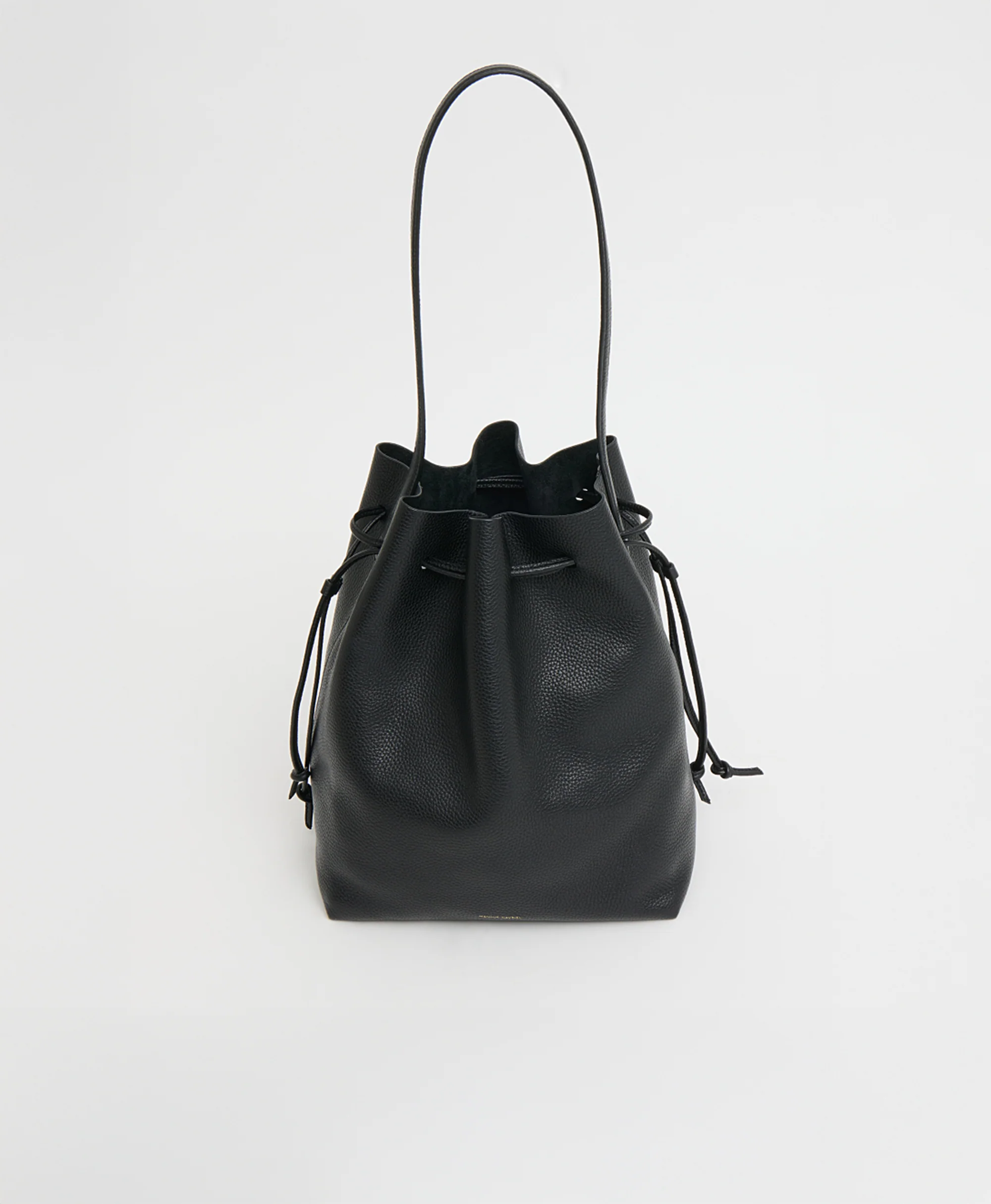 Drawstring Cabas - Black - Image 4