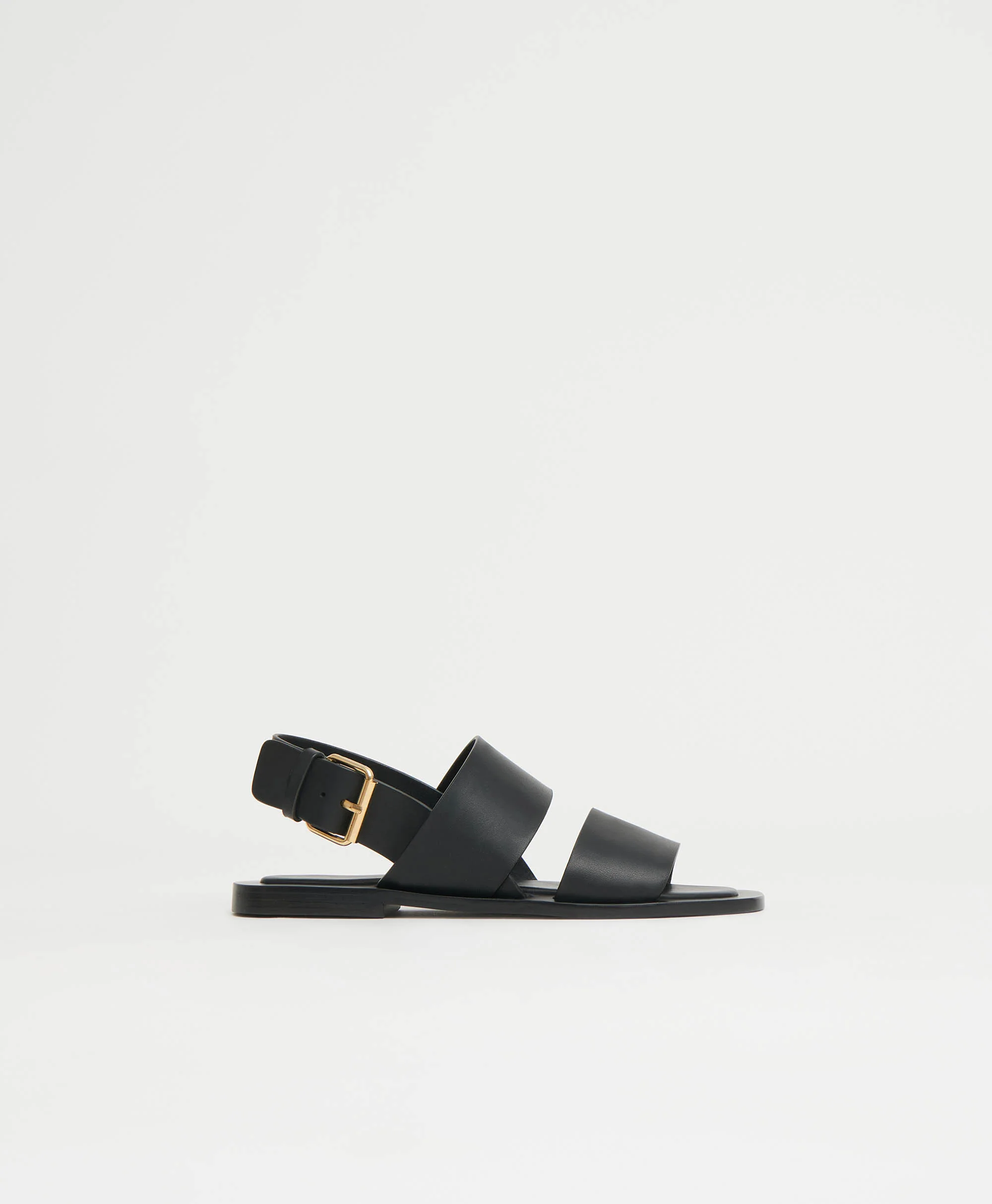 Double Strap Sandal - Black