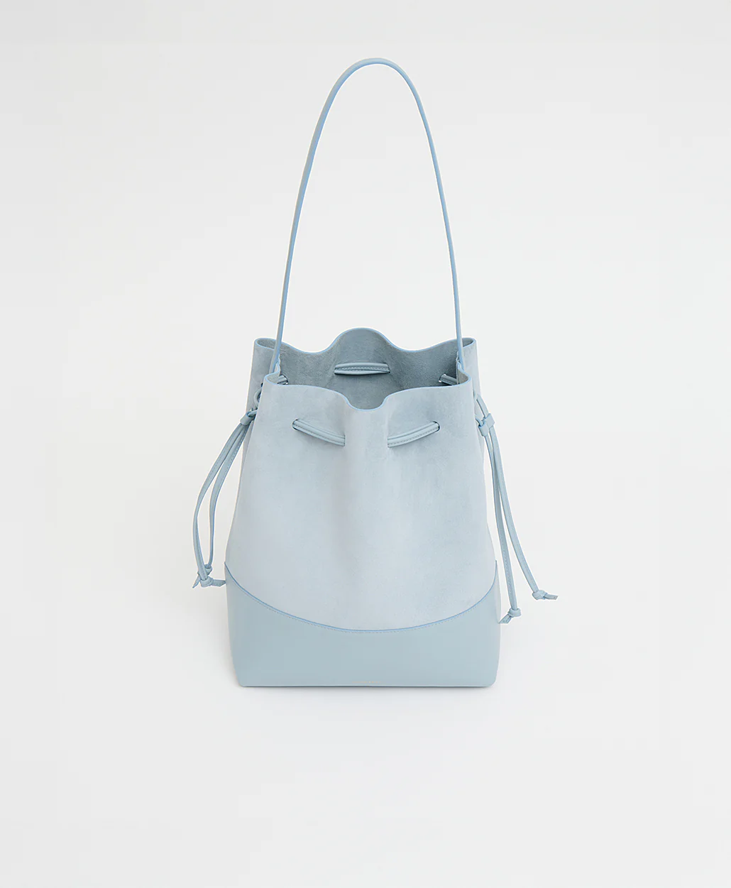 Drawstring Cabas - Baby Blue Suede/Baby Blue - Image 4