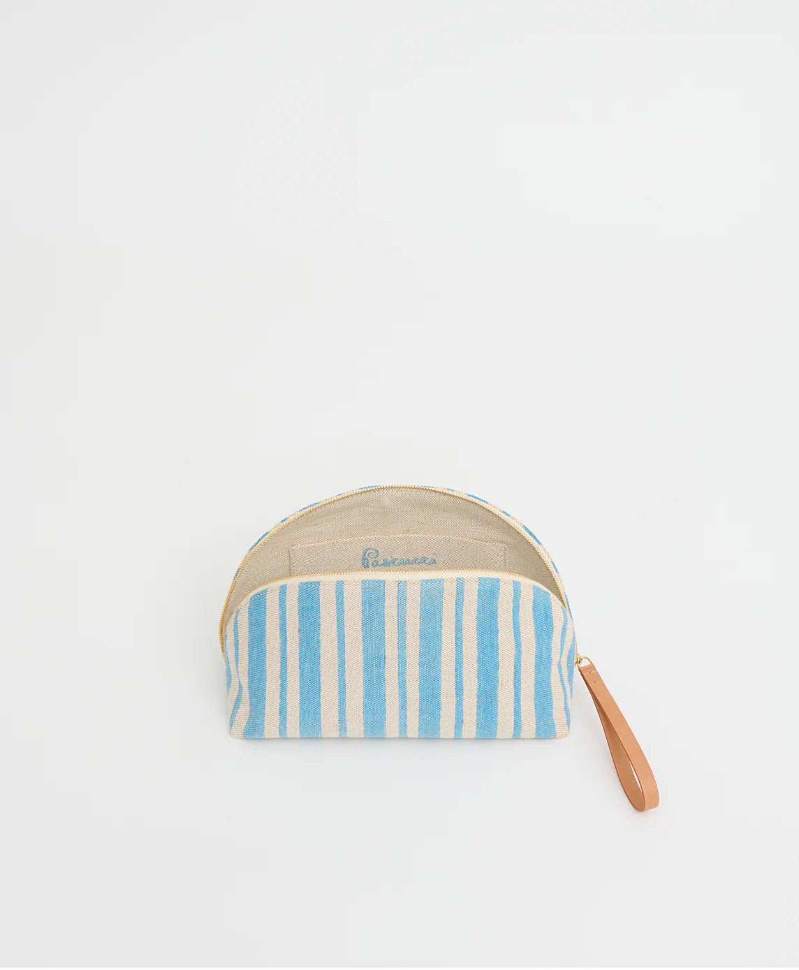 Limited Edition Pascucci Bellezza Pouch - Baby Blue Stripe - Image 3