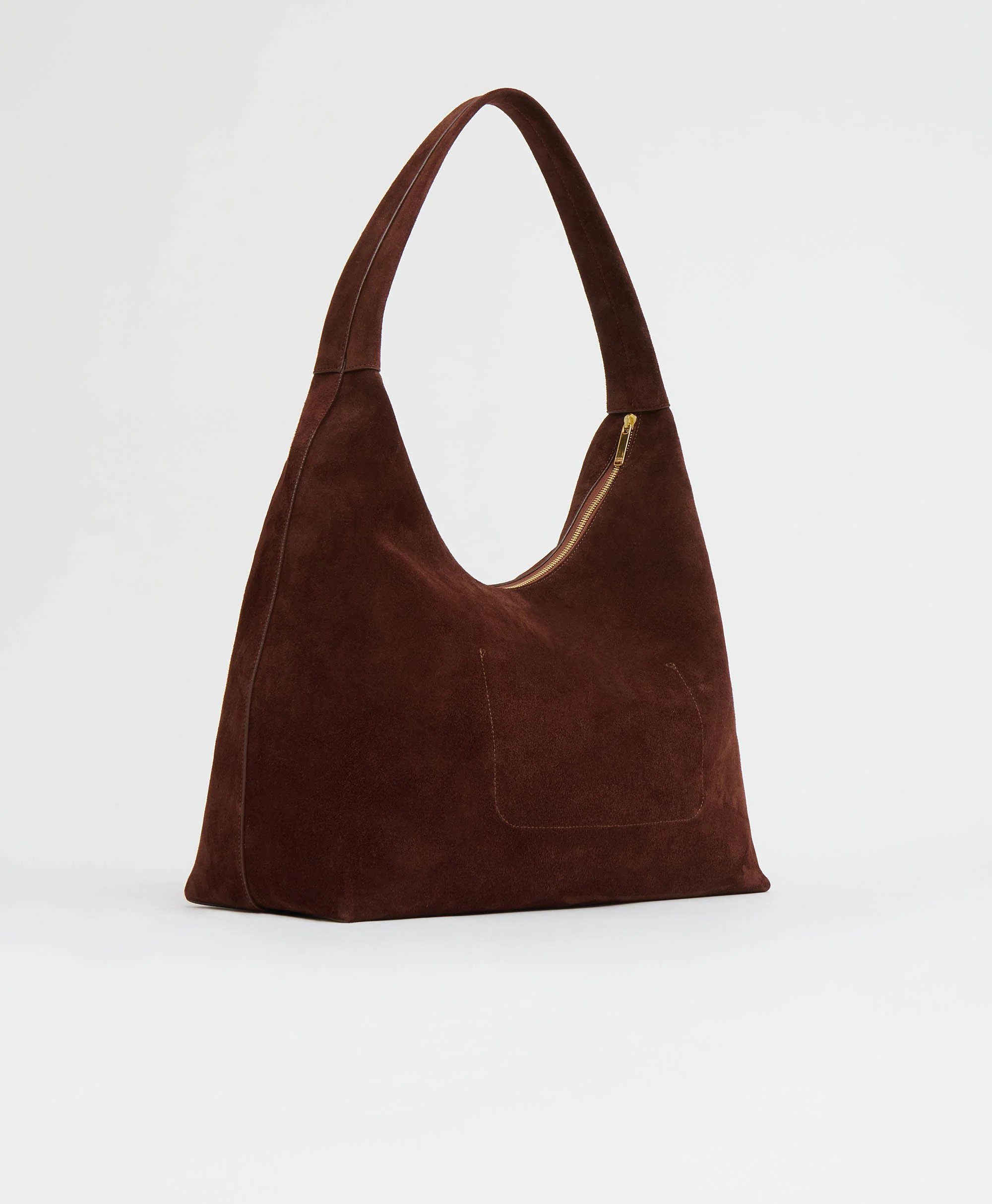 Maxi Candy Hobo - Chocolate Suede - Image 2