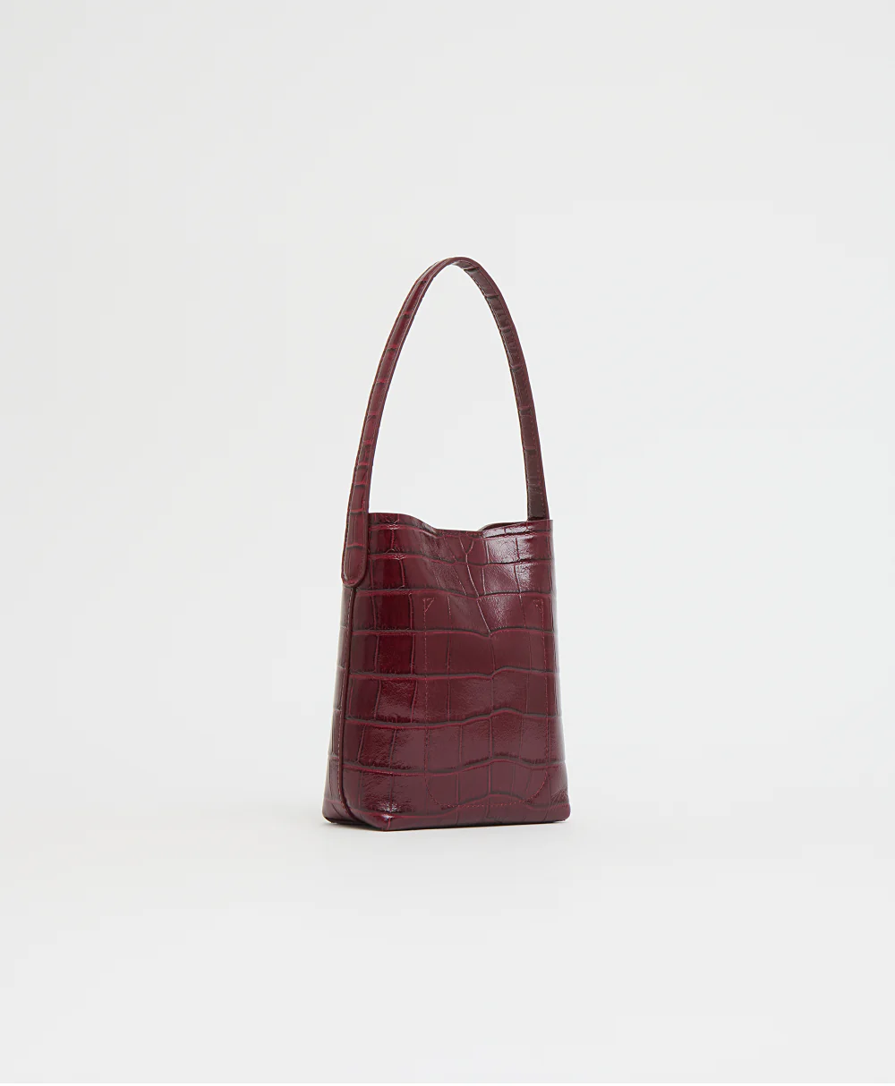 Mini Everyday Cabas - Oxblood Croc - Image 3