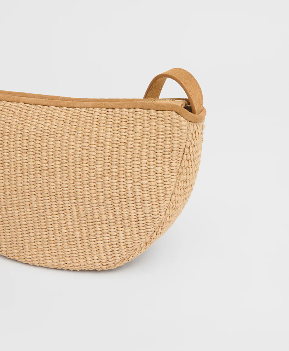 Moon Sling - Natural Raffia/Budino Suede - Image 4