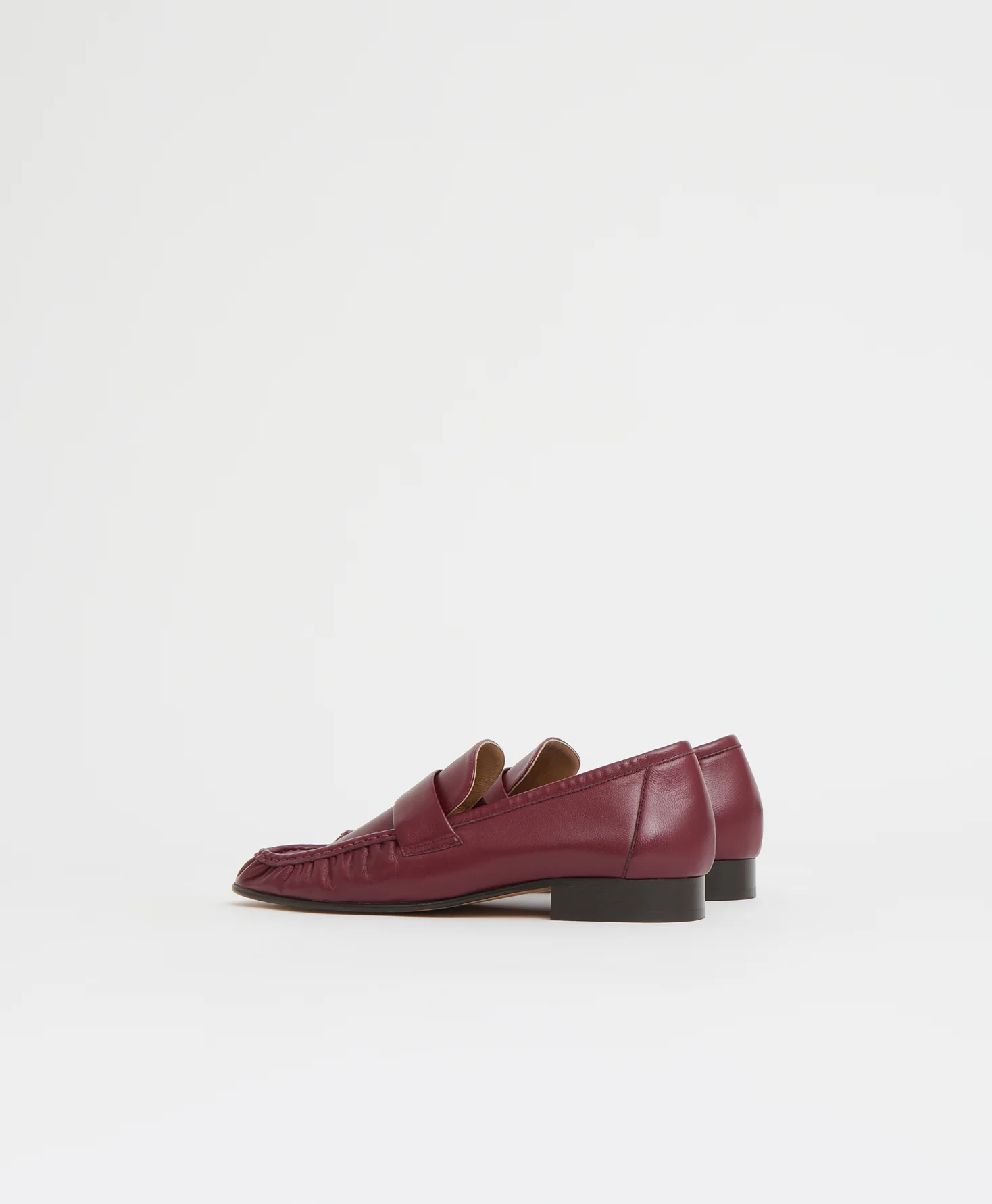 Ruched Loafer - Oxblood - Image 3