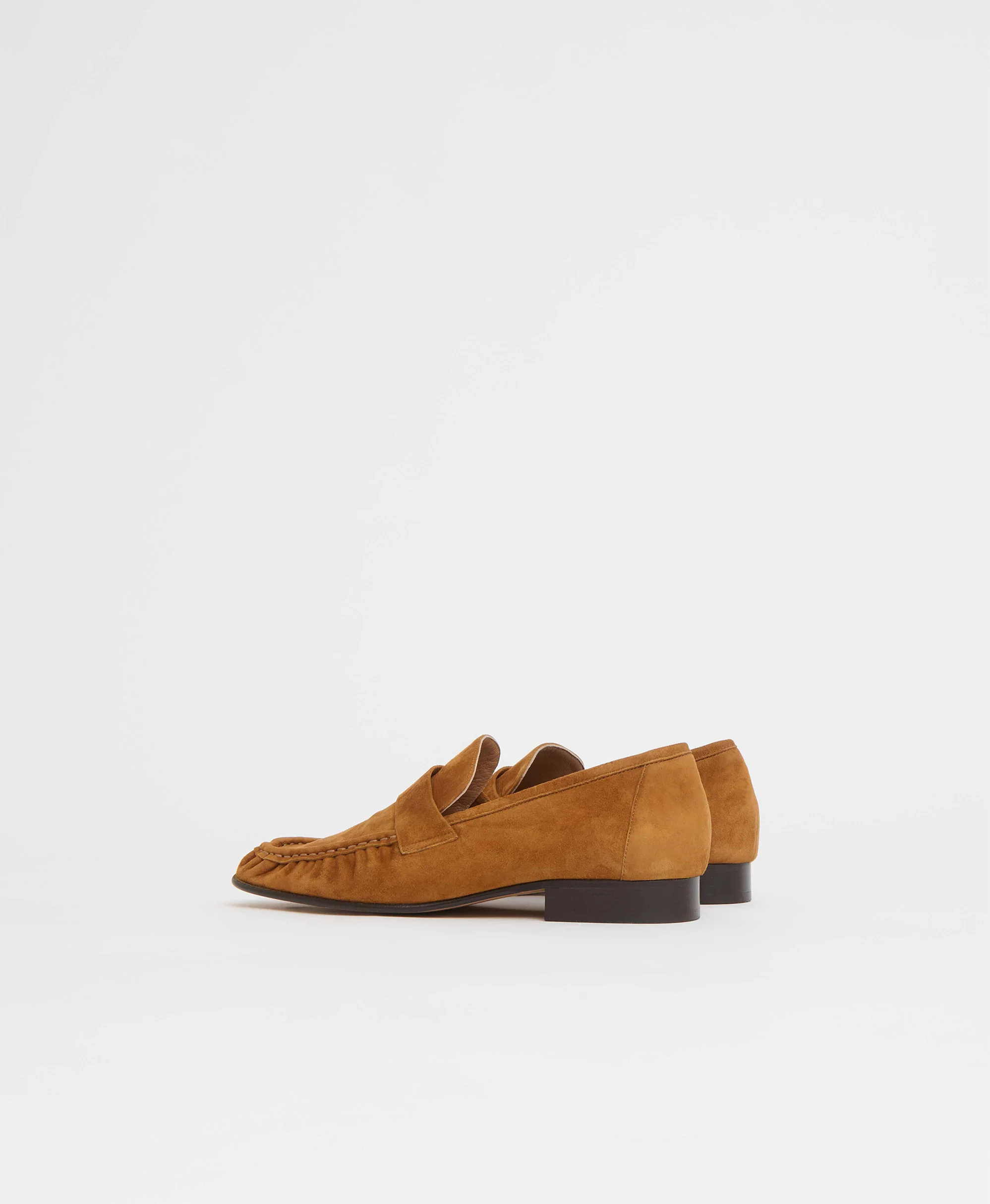 Ruched Loafer - Saddle Suede - Image 3