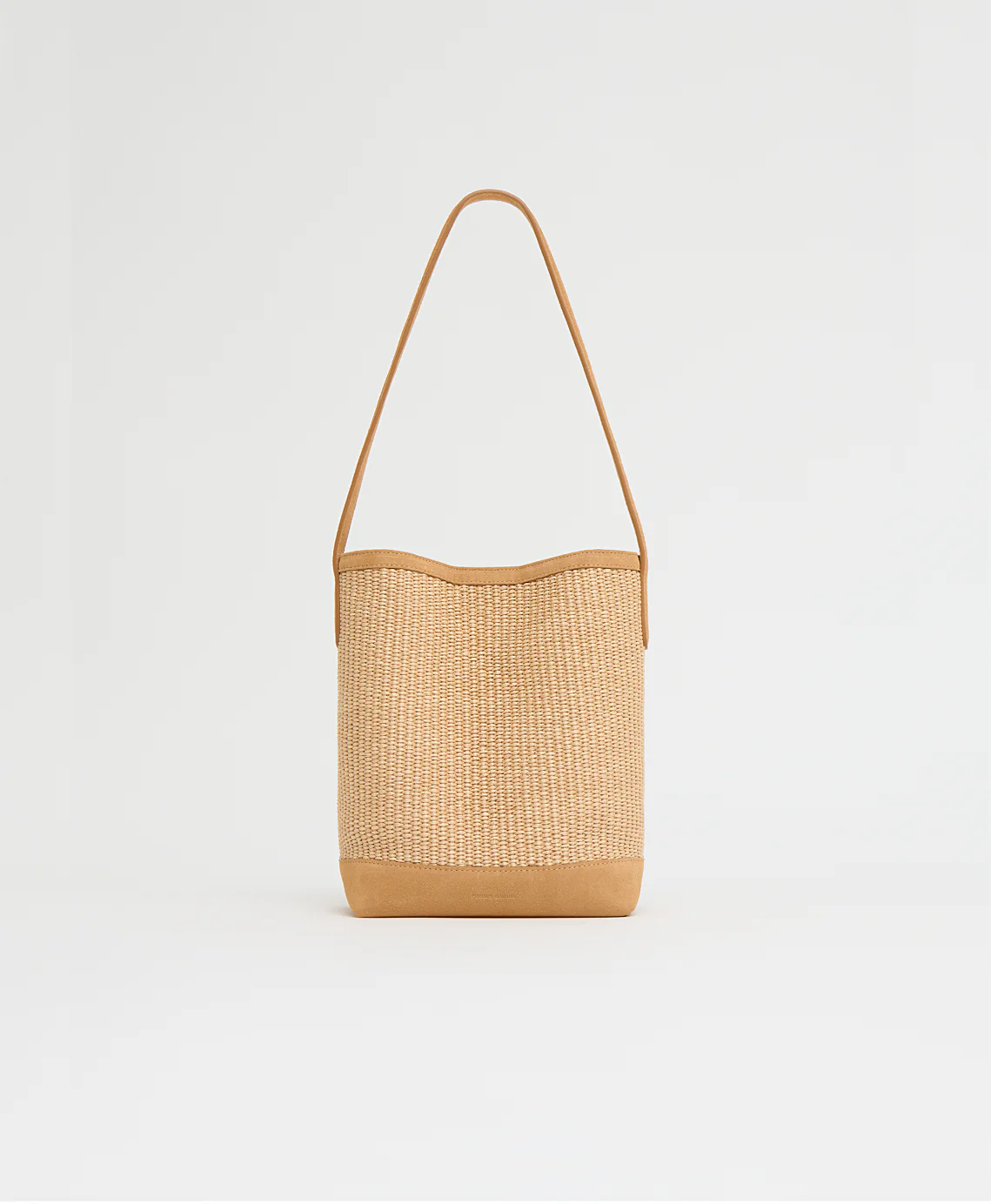 Small Everyday Cabas - Natural Raffia/Budino Suede