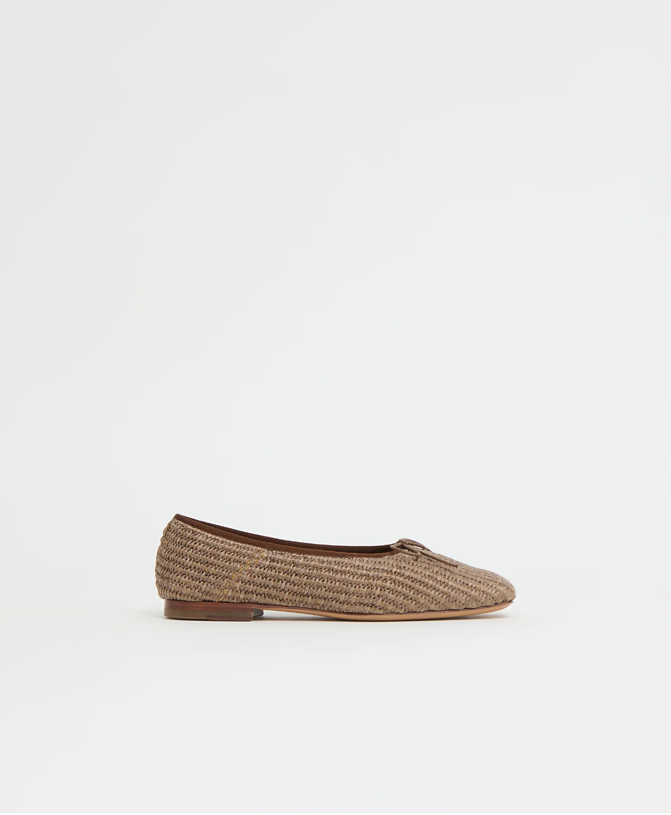 Square Toe Ballerina - Anise Raffia